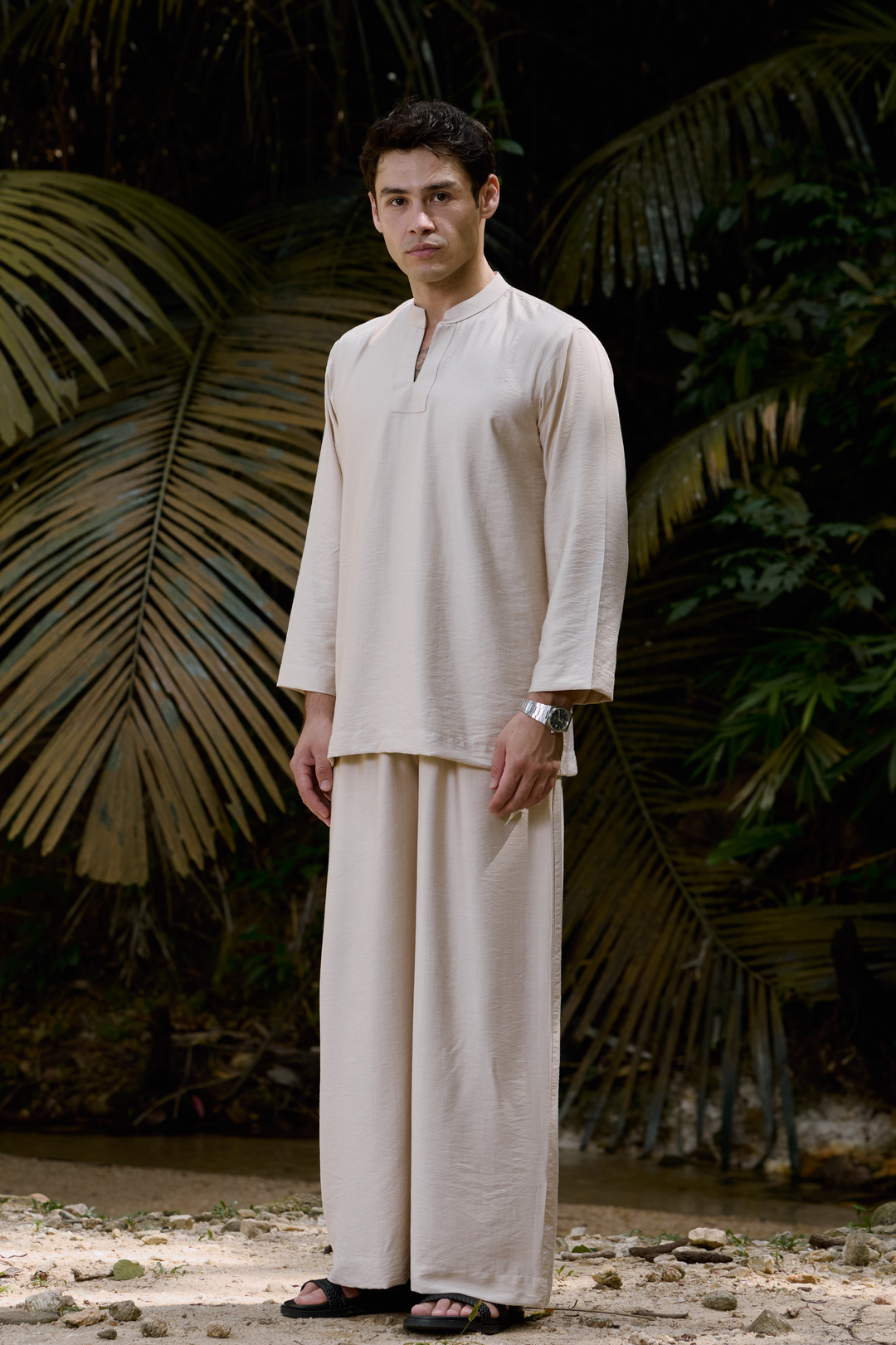 Wiranta Linen Set in Cream