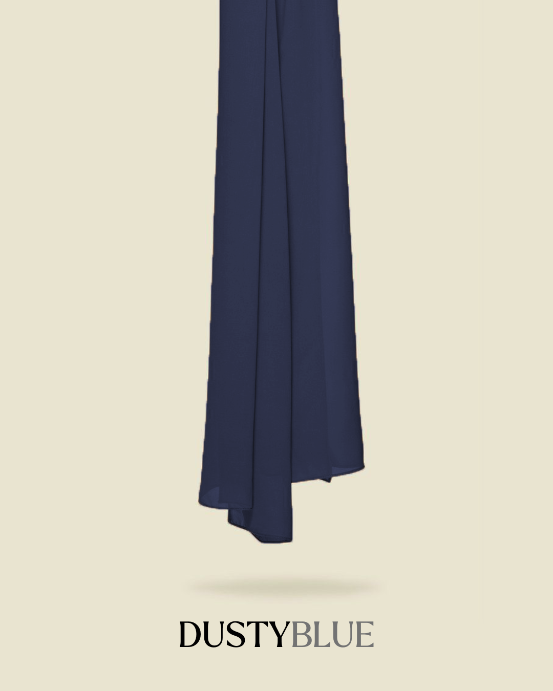 Leya Curved Tie Back Korean Chiffon Shawl