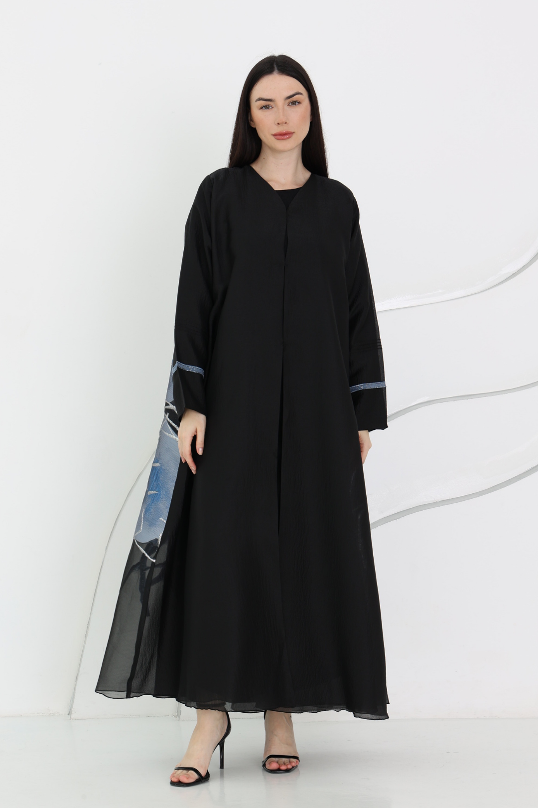 Preorder: Fleur Abaya in Hydrangea Blue