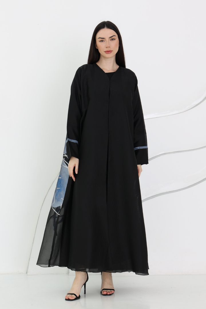 Preorder: Fleur Abaya in Hydrangea Blue