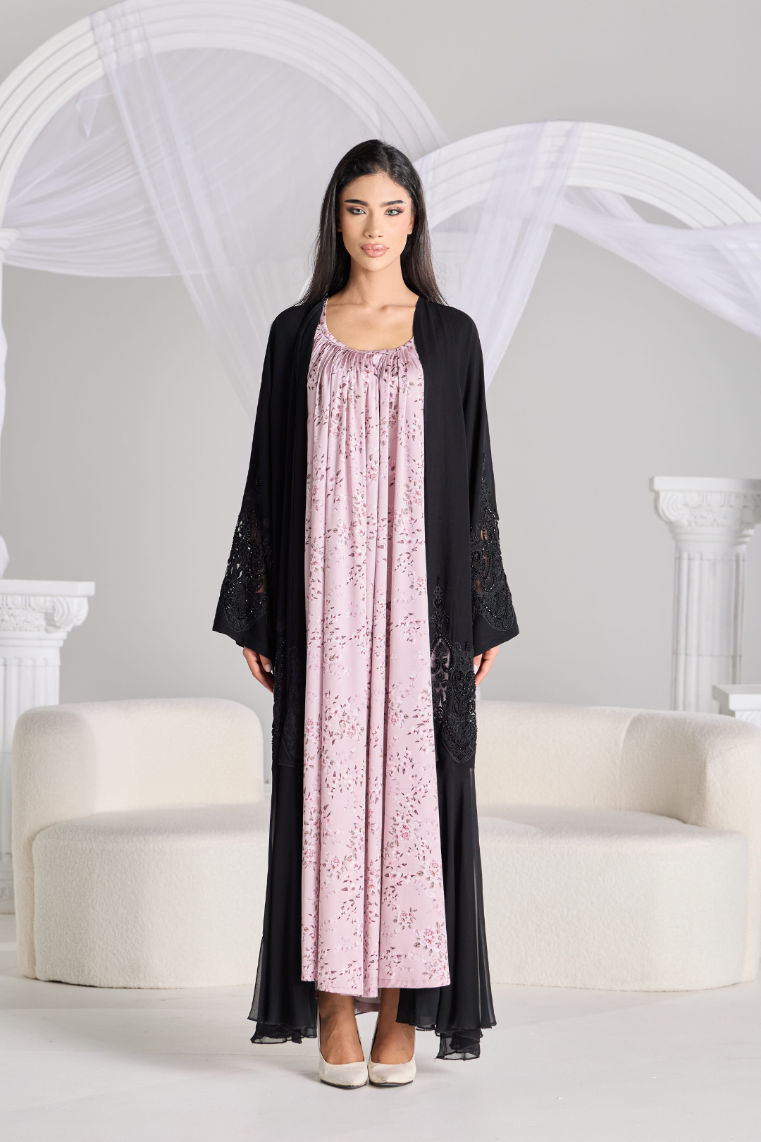 Layali Silk Slip in Blossom Pink