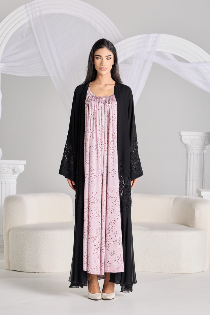 Layali Silk Slip in Blossom Pink