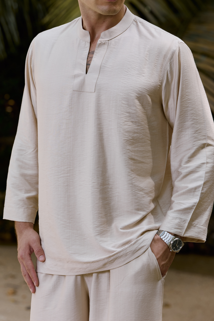 Wiranta Linen Set in Cream