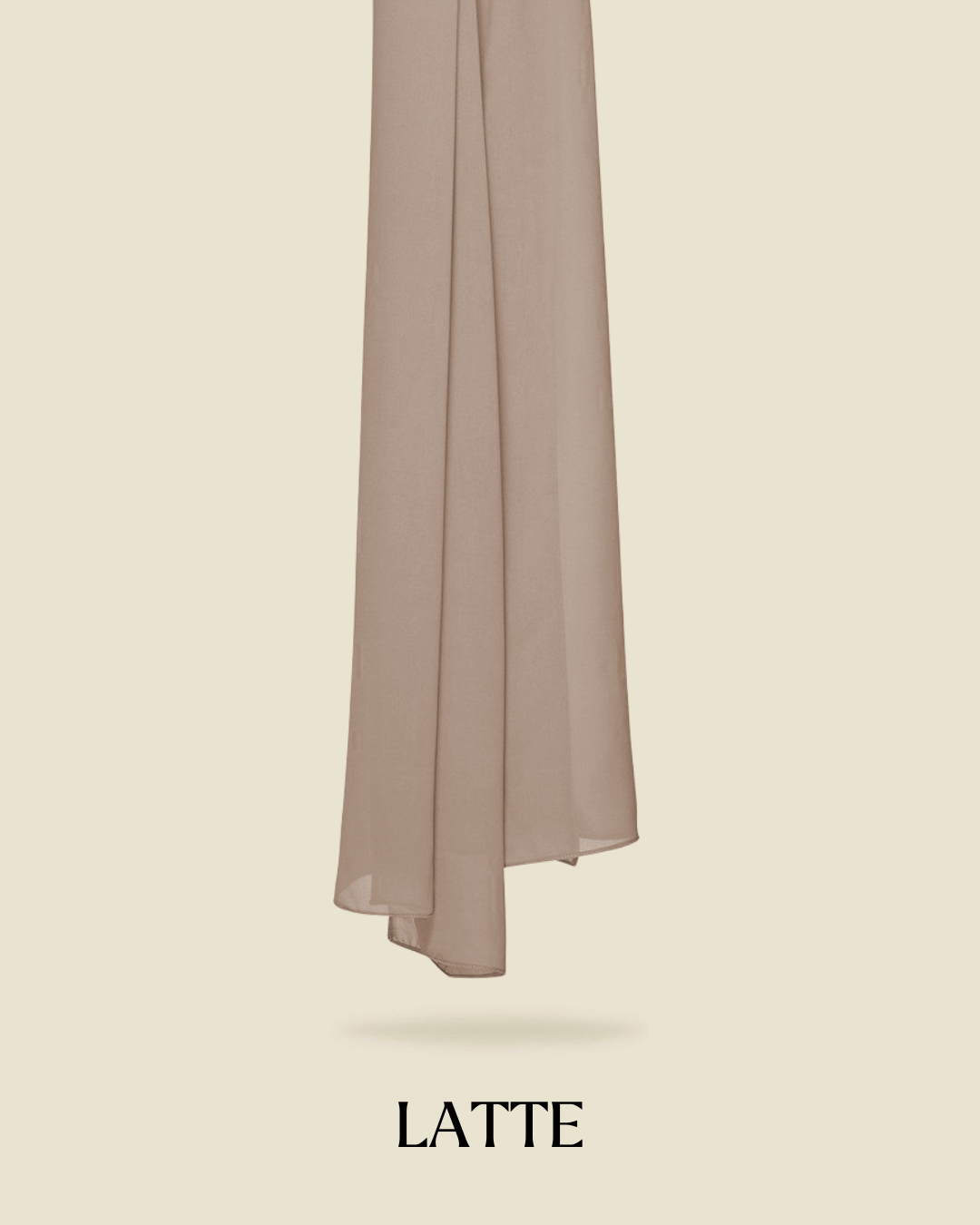 Leya Curved Tie Back Korean Chiffon Shawl