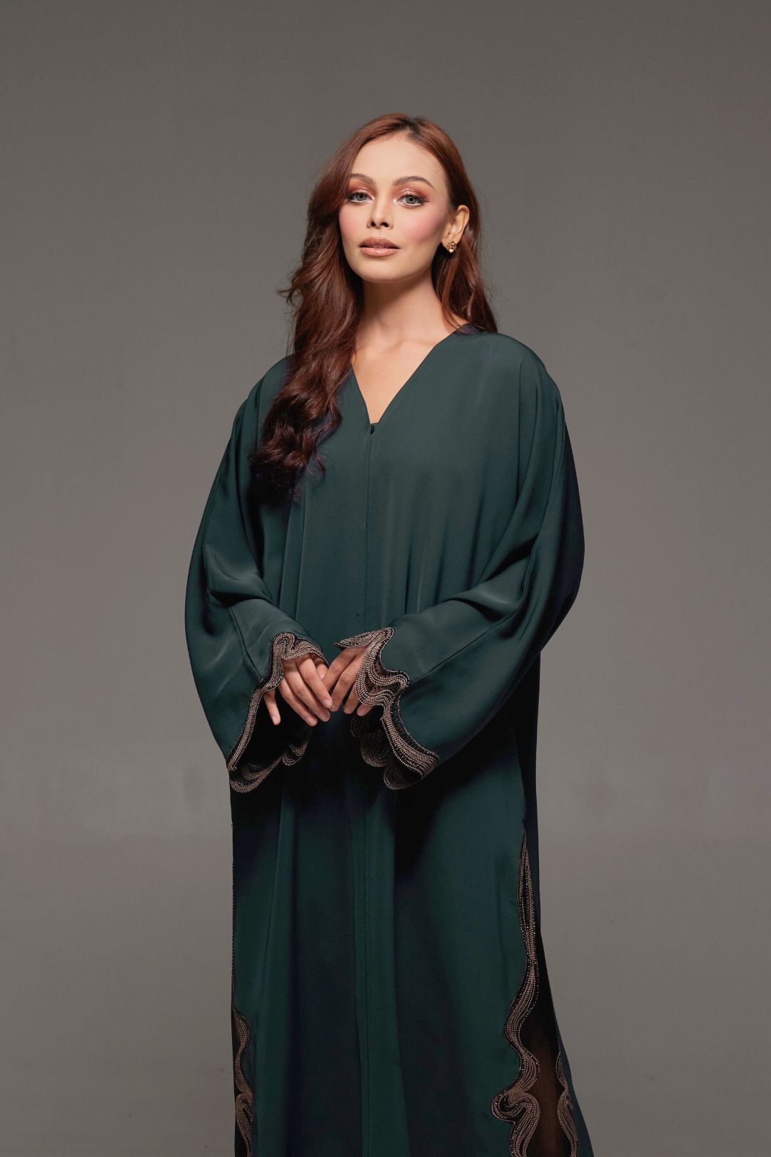 Melia Abaya Forest Green