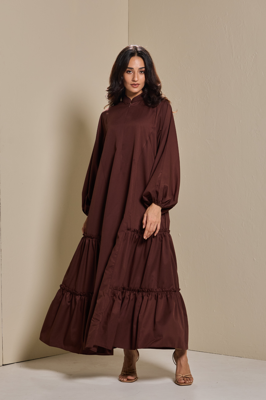 PO: Lara Dress in Rich Brown