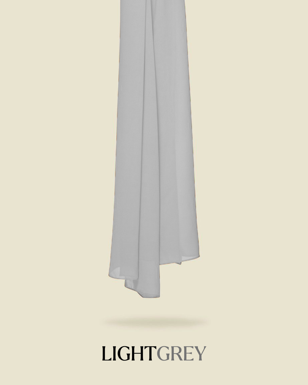 Leya Curved Tie Back Korean Chiffon Shawl
