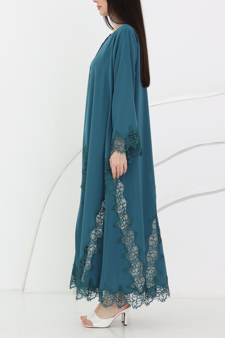 Preorder:Belle Abaya in Marine Blue