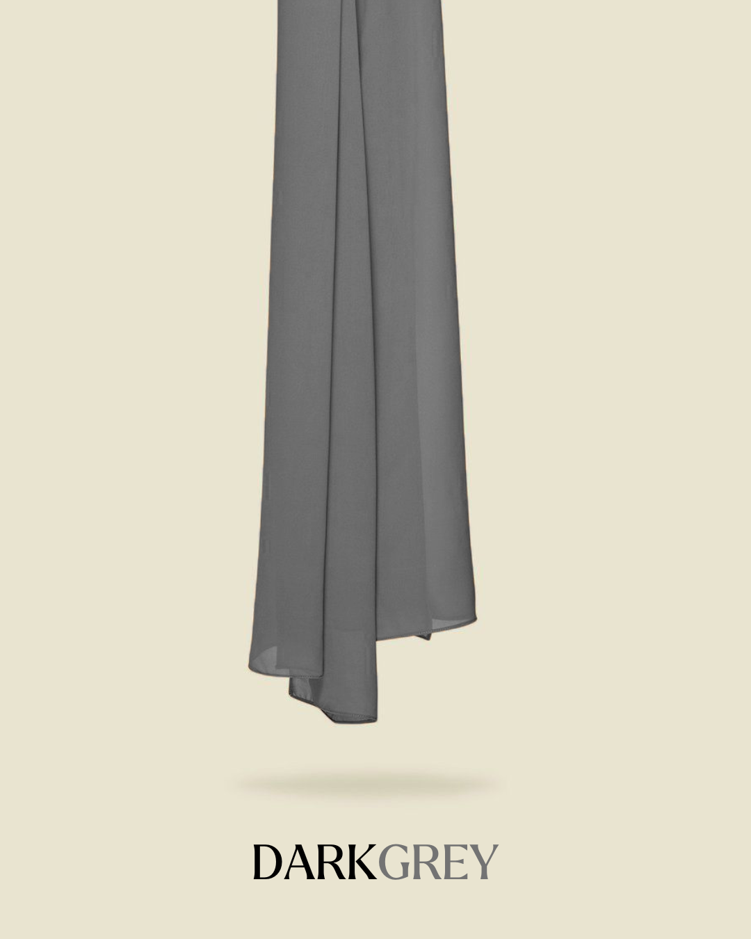 Leya Curved Tie Back Korean Chiffon Shawl