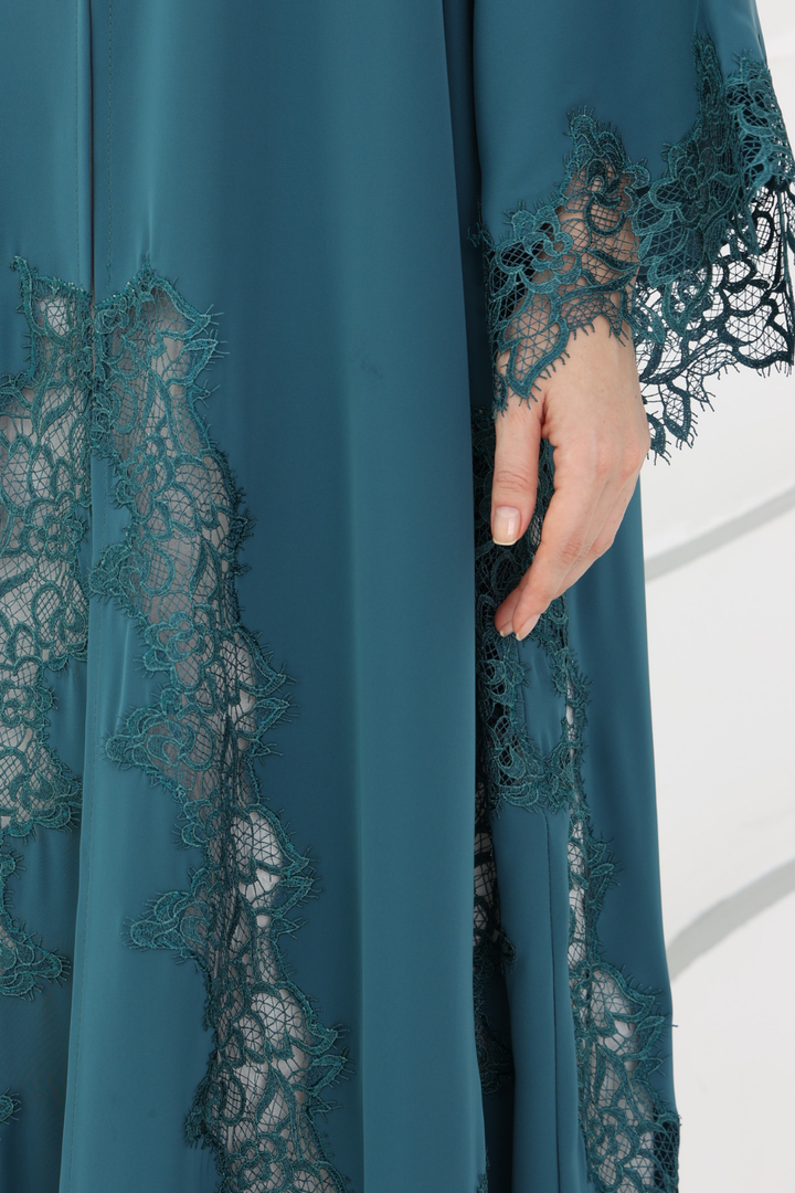 Preorder:Belle Abaya in Marine Blue