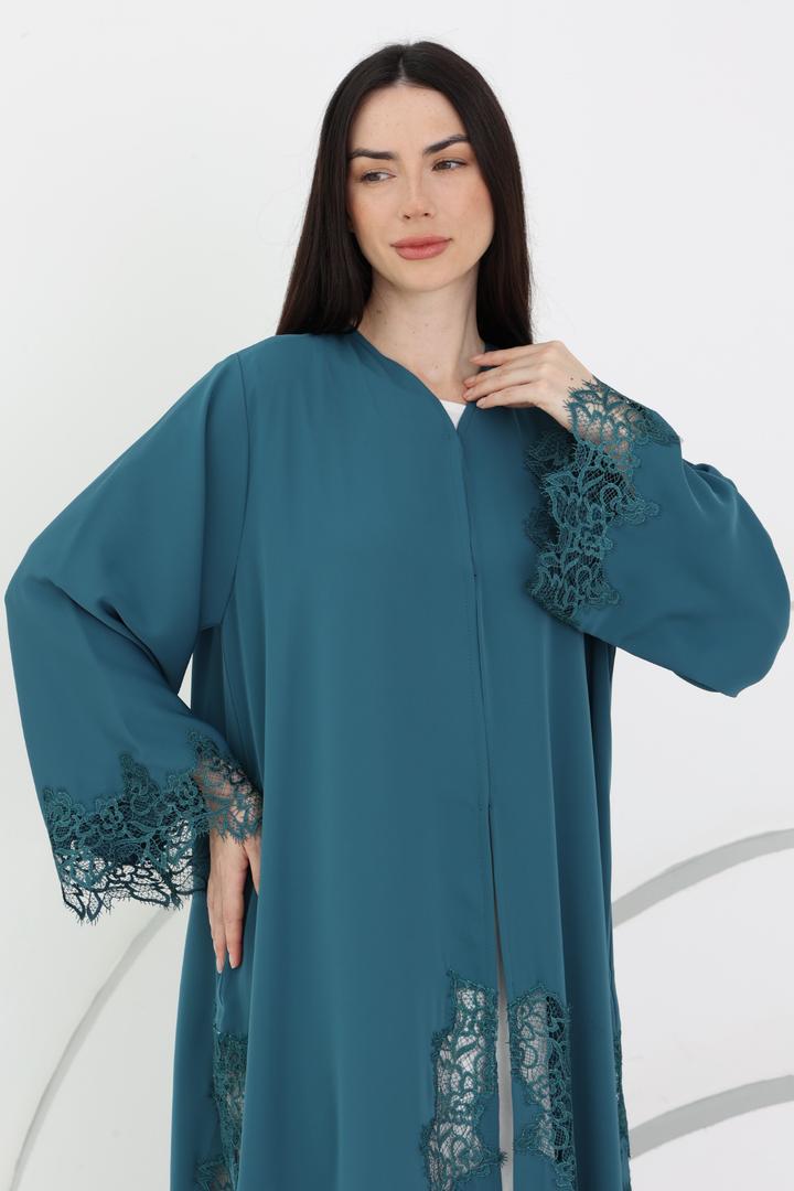 Preorder:Belle Abaya in Marine Blue