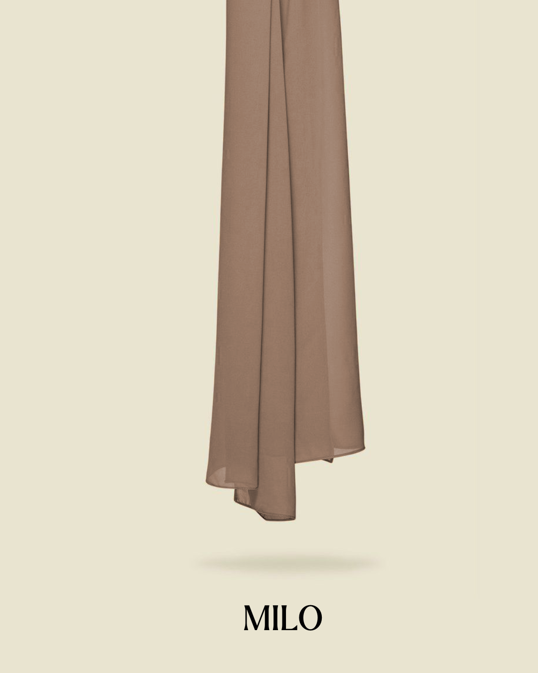 Leya Curved Tie Back Korean Chiffon Shawl