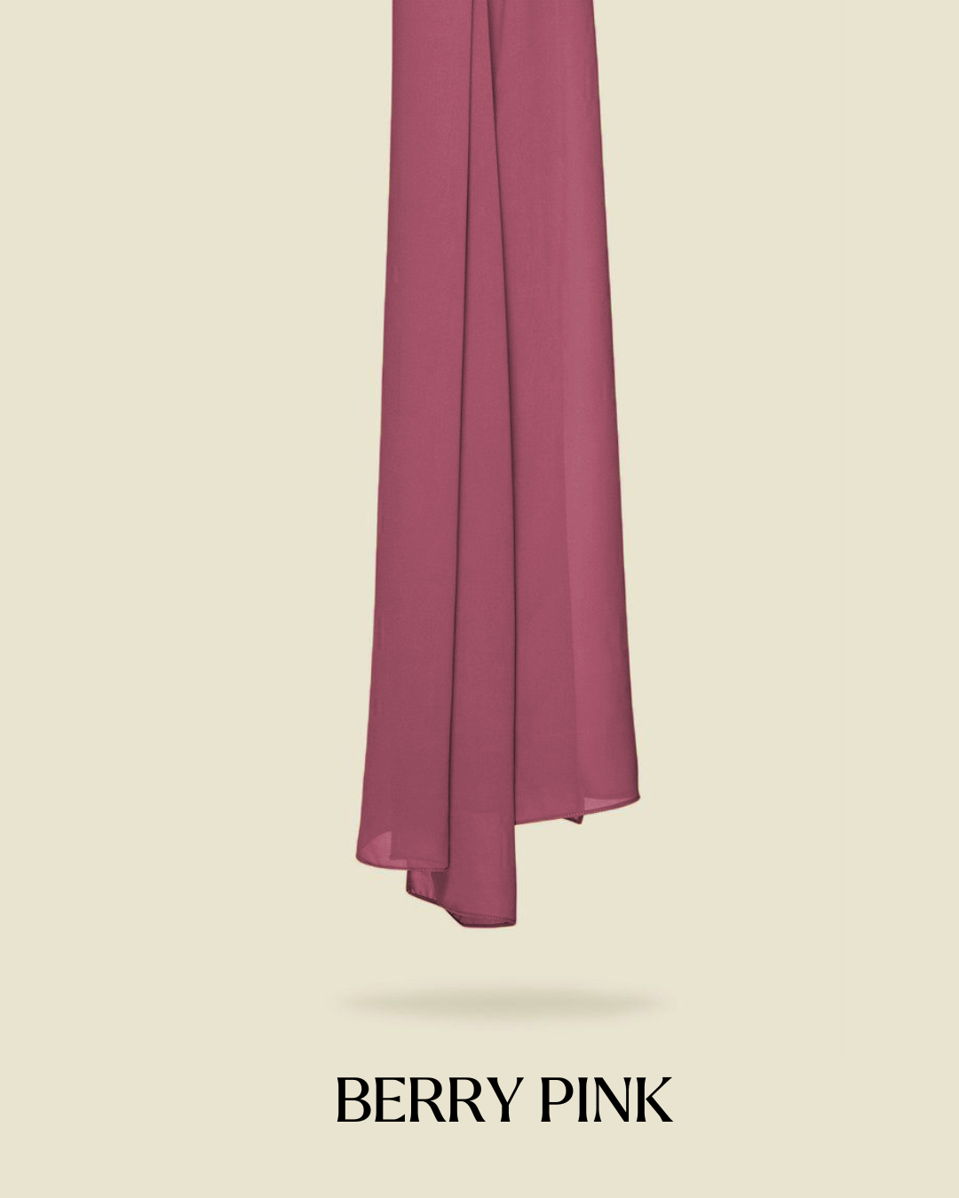 Leya Curved Tie Back Korean Chiffon Shawl
