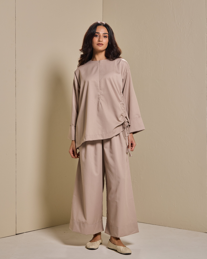 Ziyana Pants Set in Sand