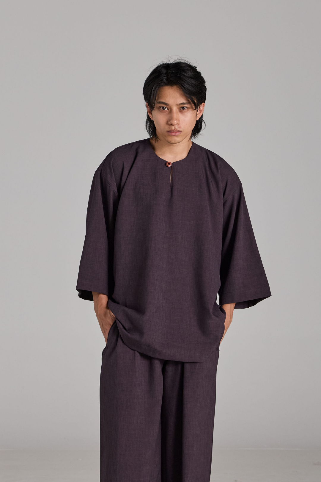 Bentara Baju Melayu in Dark Purple