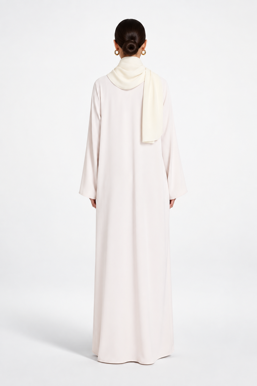 Basic Nidha Abaya Inner in Soft Cream