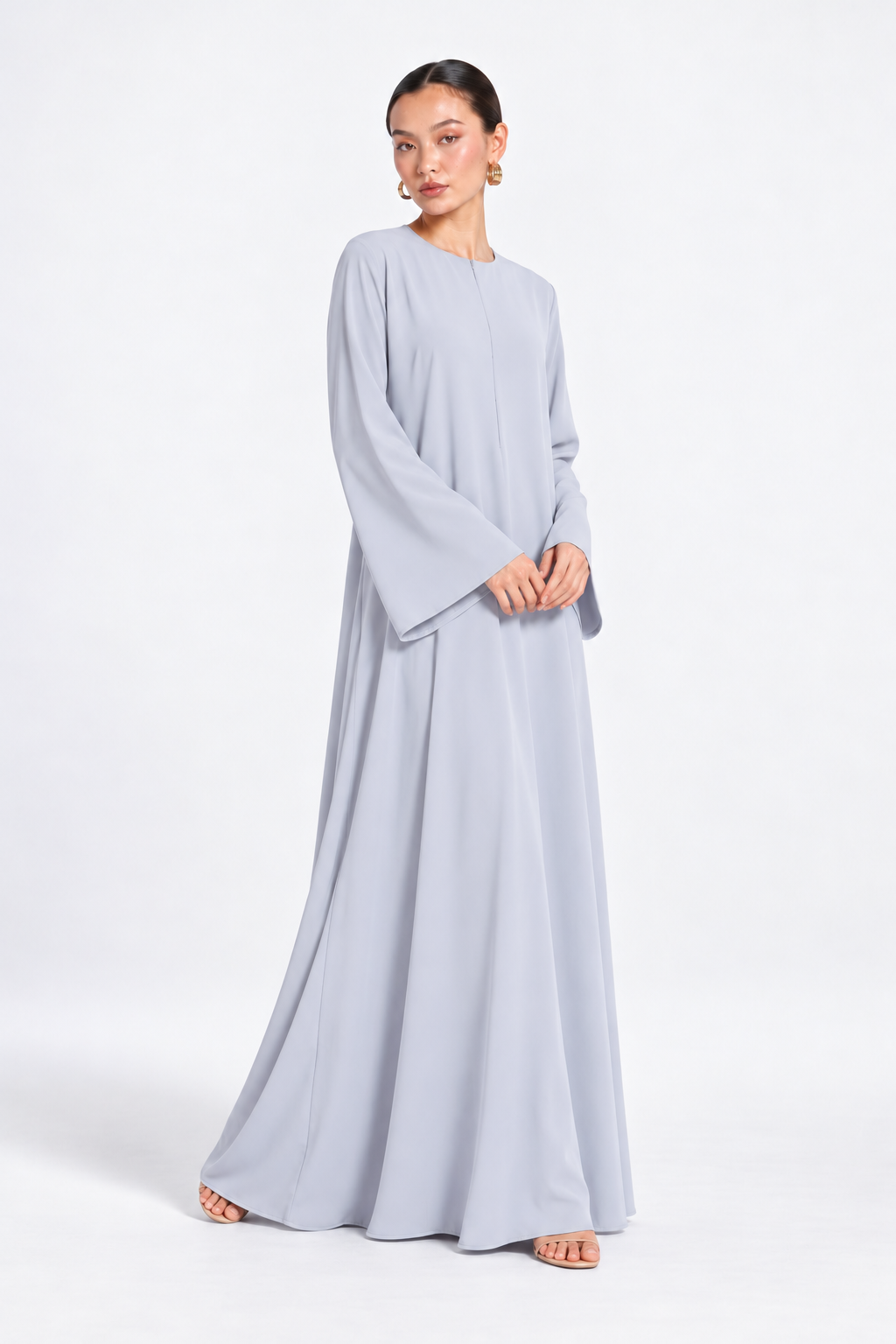Basic Nidha Abaya Inner in Light Grey