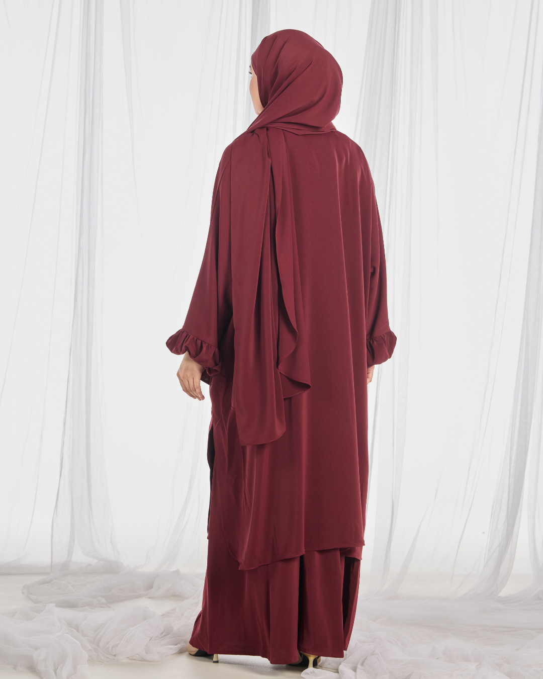 PO III : Hajar Pantsuit in Maroon