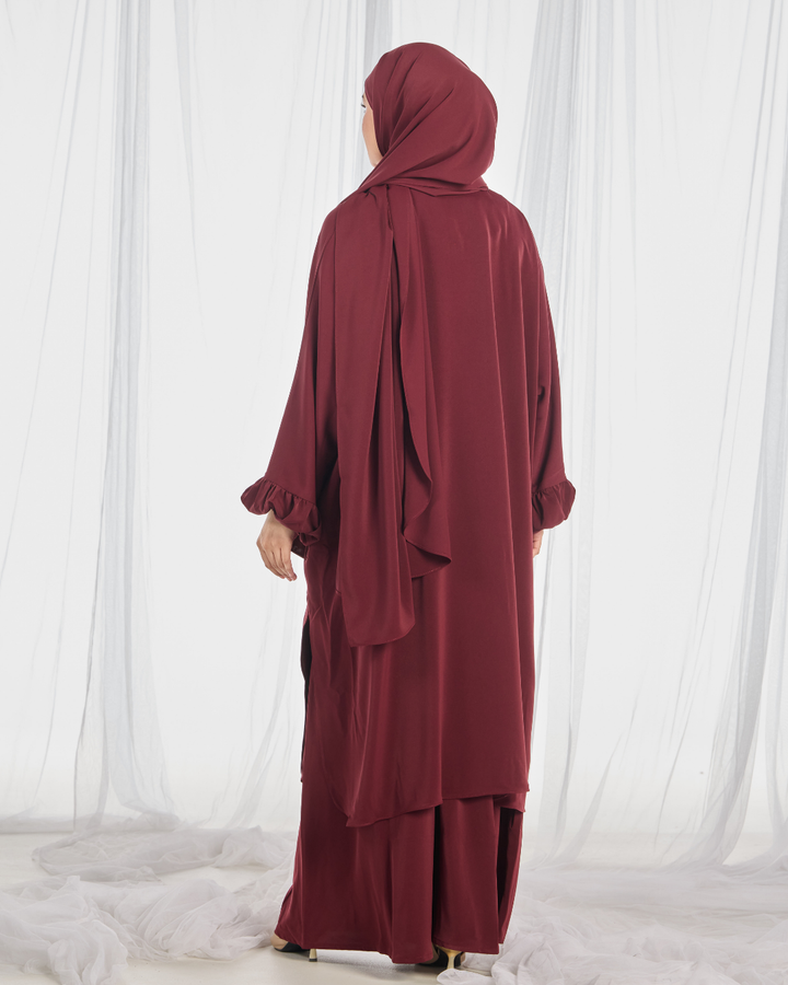 PO III : Hajar Pantsuit in Maroon