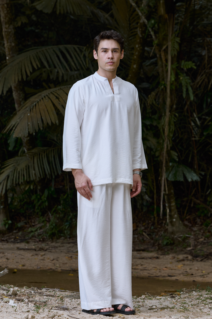Wiranta Linen Set in White