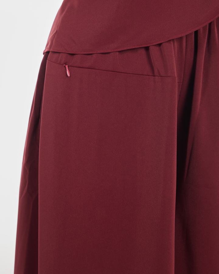 PO III : Hajar Pantsuit in Maroon
