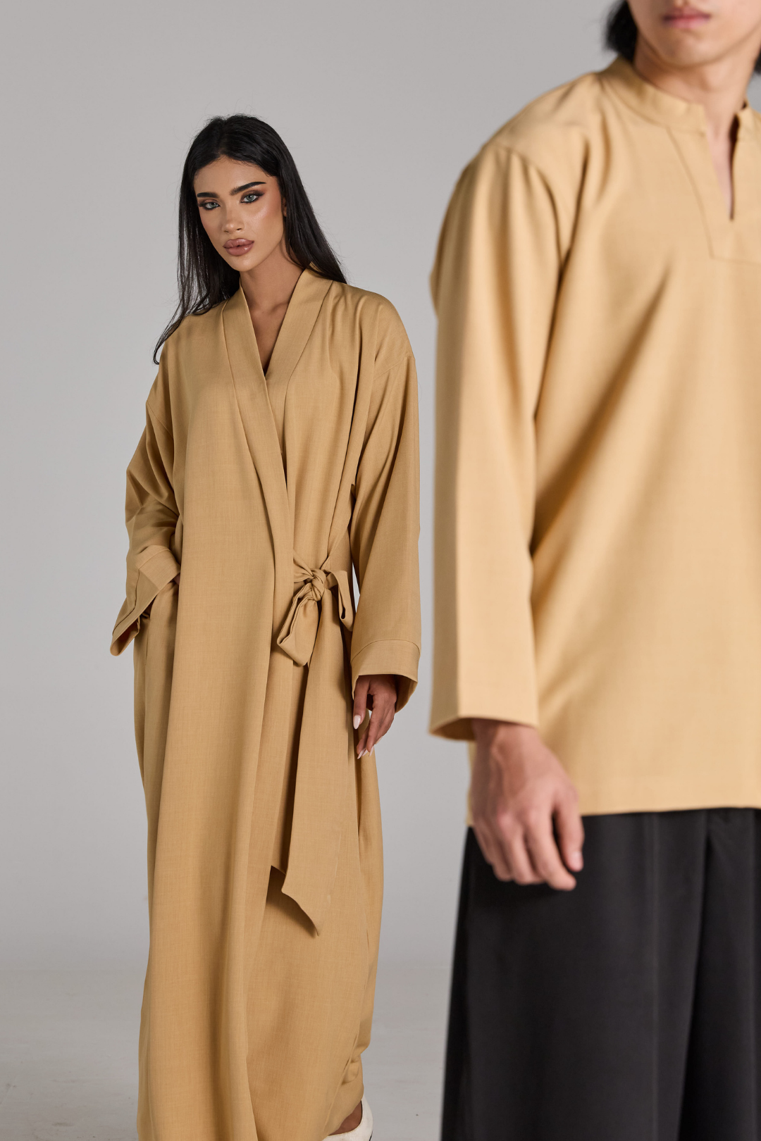 Taline Abaya in Sahara Sand