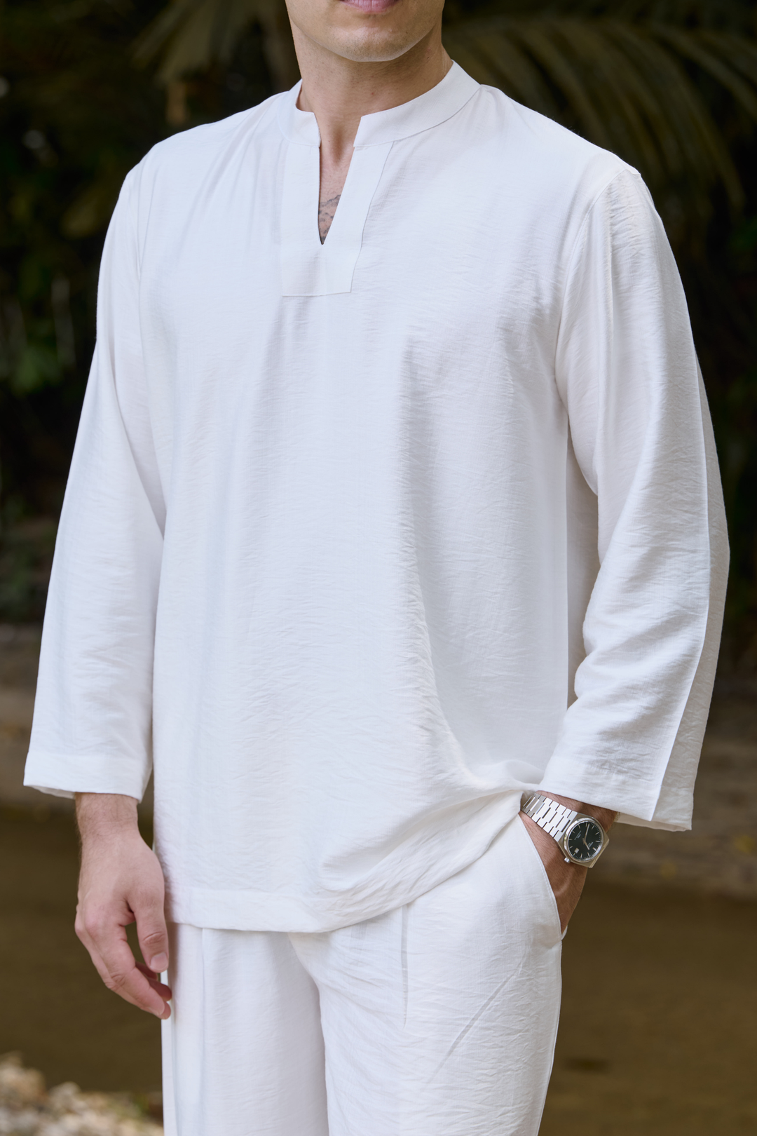 Wiranta Linen Set in White