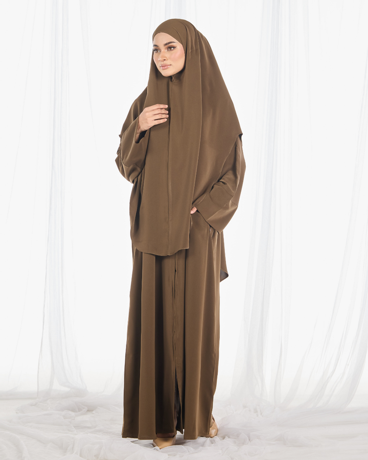 PO II : Safa Khimar Umrah Set in Olive