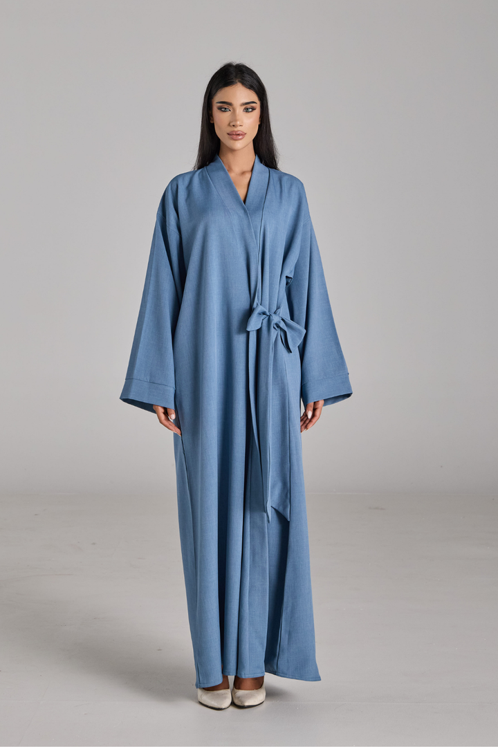 Taline Abaya in Powder Blue
