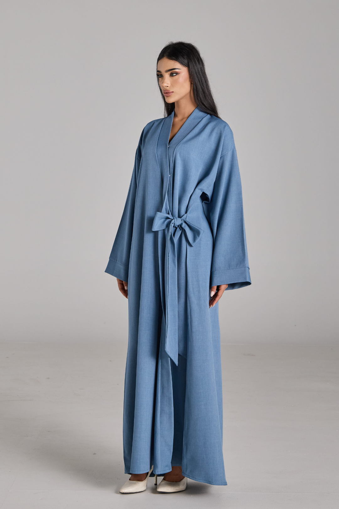 Taline Abaya in Powder Blue