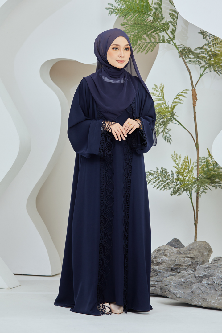 Ulfah Abaya in Navy
