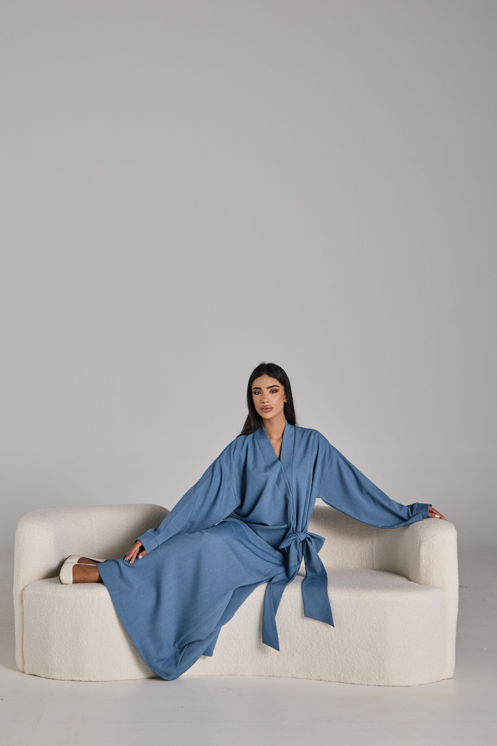 Taline Abaya in Powder Blue