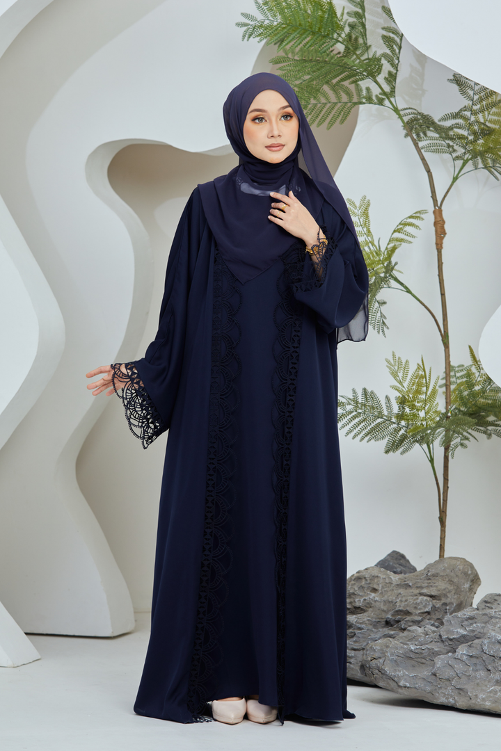 Ulfah Abaya in Navy