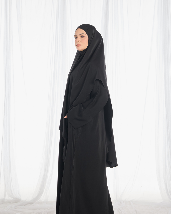PO II : Safa Khimar Umrah Set in Black