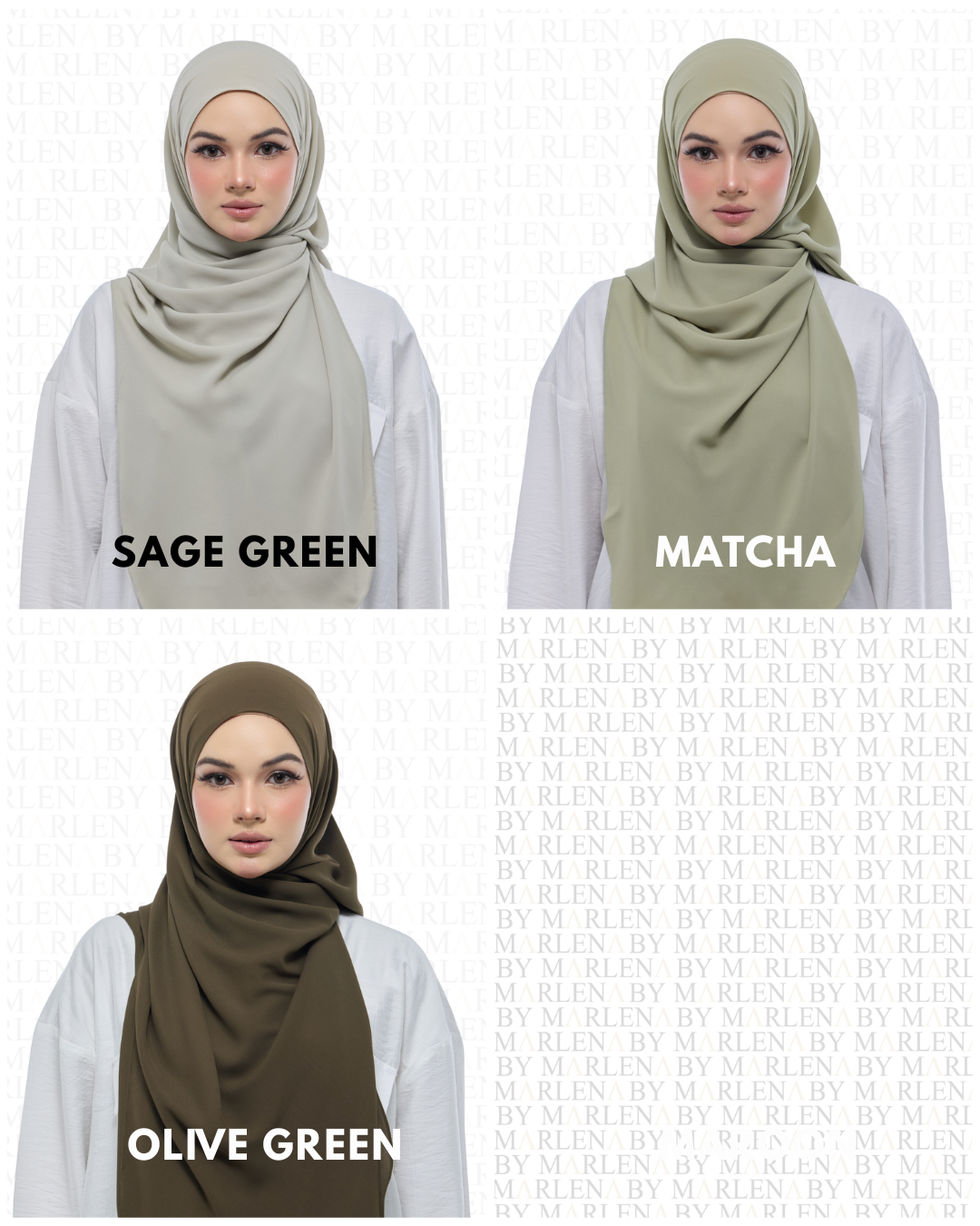 Leya Curved Tie Back Korean Chiffon Shawl