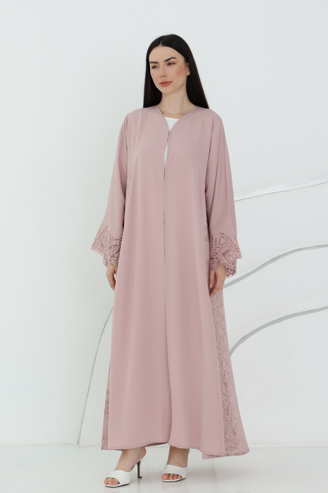Preorder: Reve Abaya in Dusty Pink