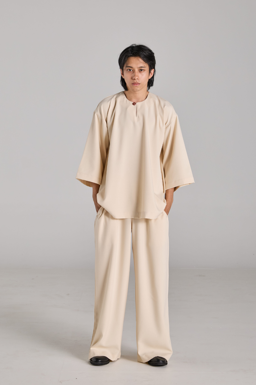Bentara Baju Melayu in Soft Beige