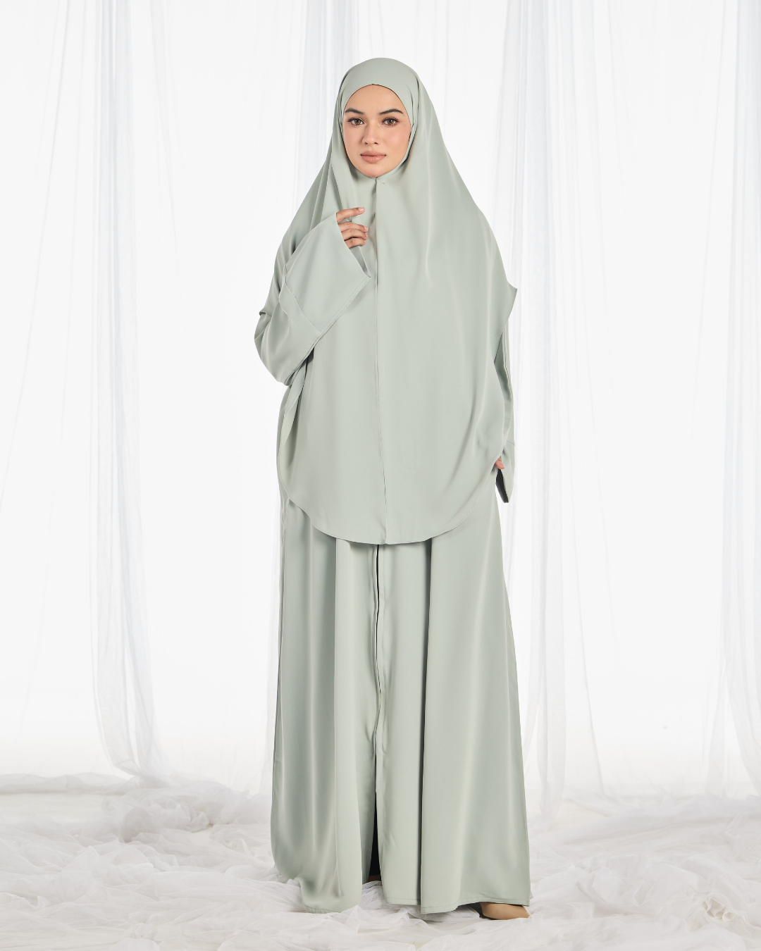 PO II : Safa Khimar Umrah Set in Mint