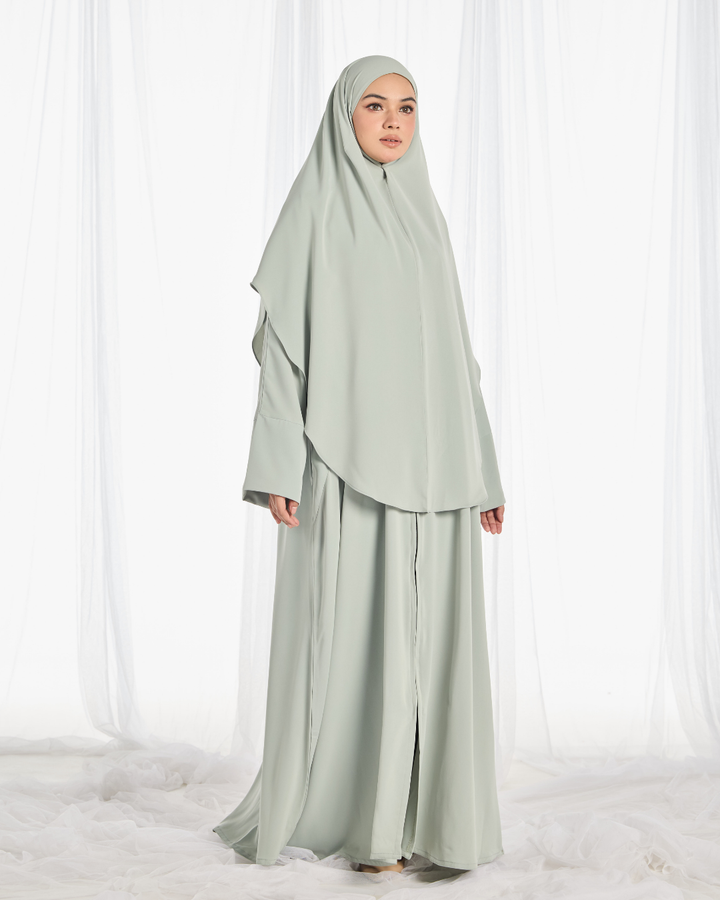 PO II : Safa Khimar Umrah Set in Mint