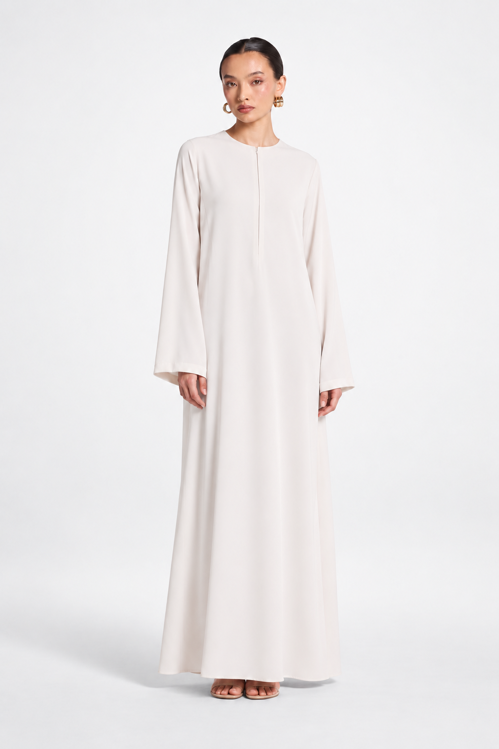 Basic Nidha Abaya Inner in Soft Cream