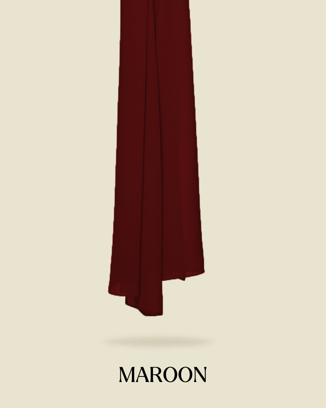 Leya Curved Tie Back Korean Chiffon Shawl