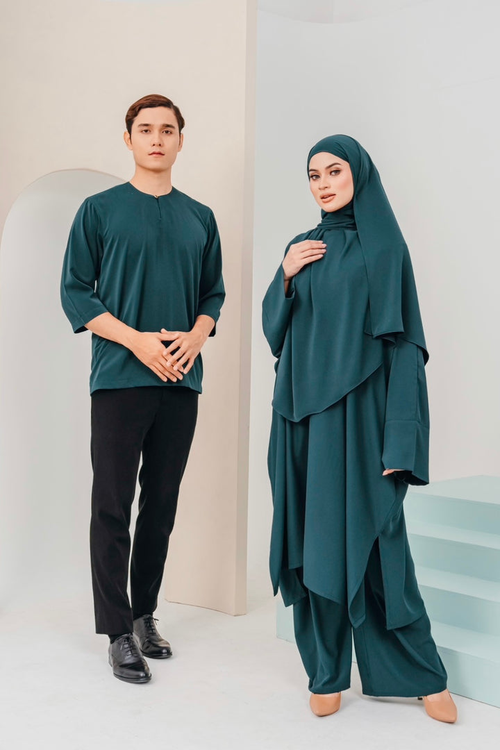 Hajar Pantsuit in Forest Green