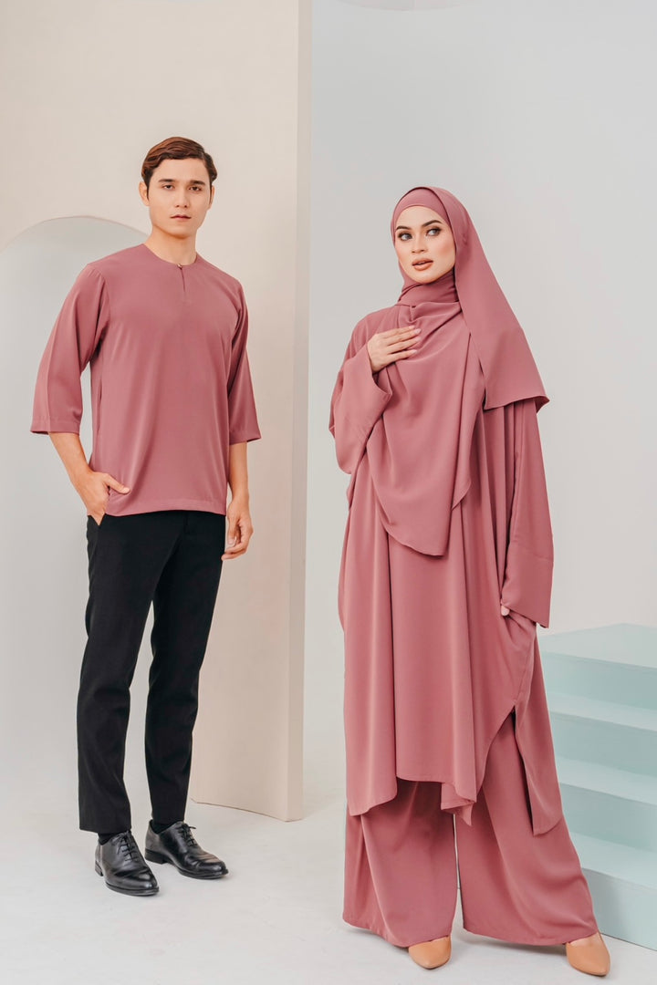 Hajar Pantsuit in Dusty Rose