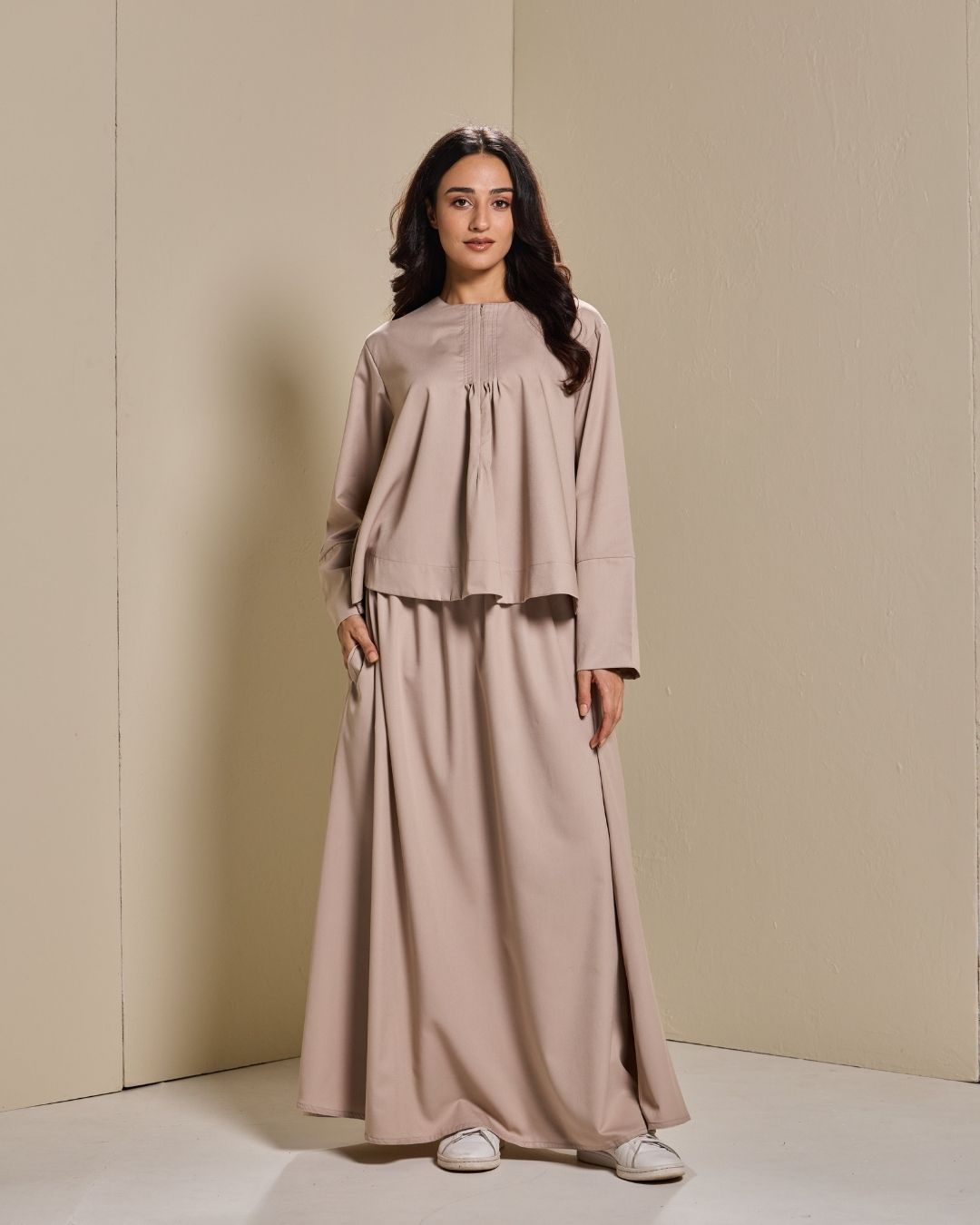 Maya Skirt Set in Sand