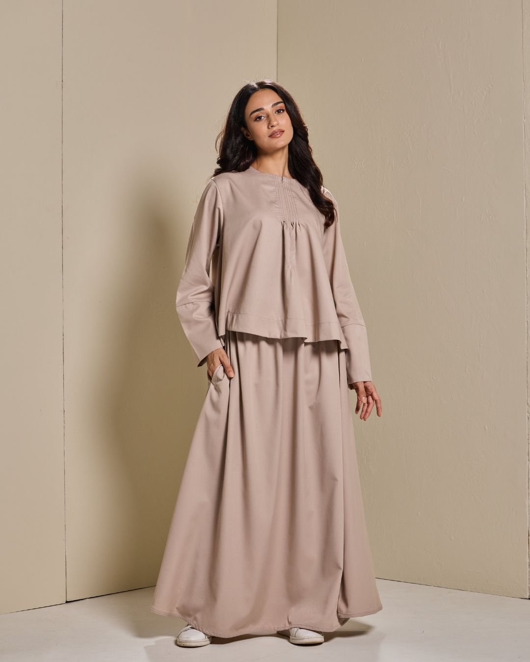 Maya Skirt Set in Sand