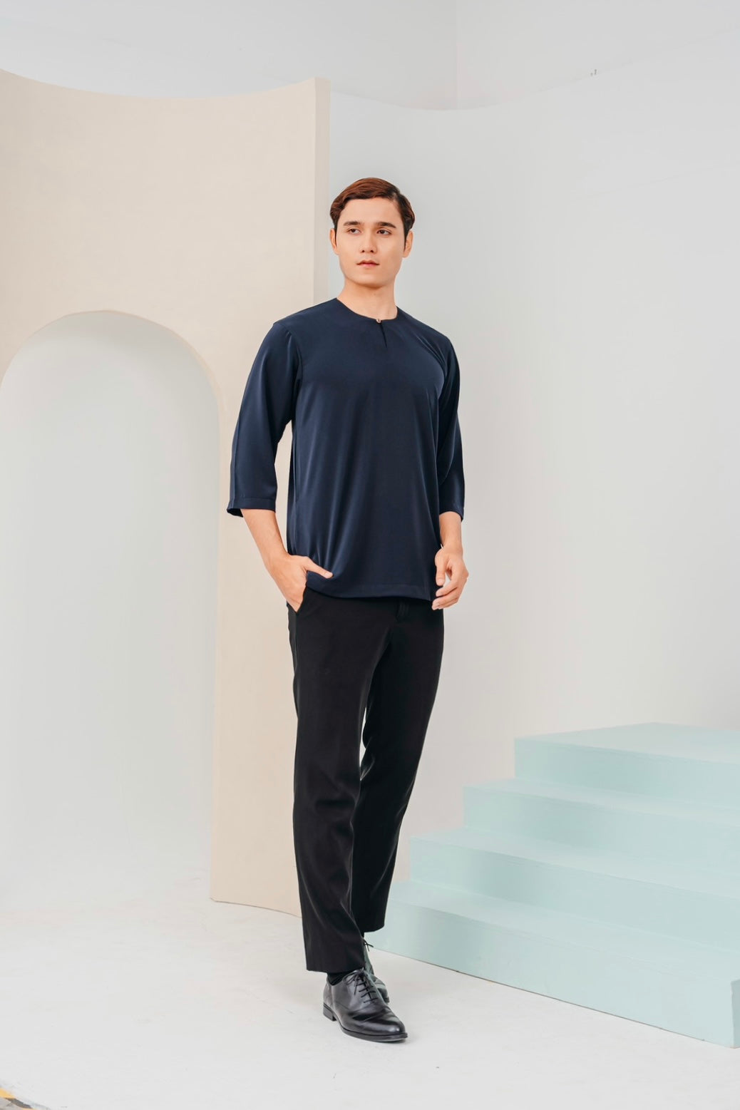 ARNA: Kurta 01 in Navy