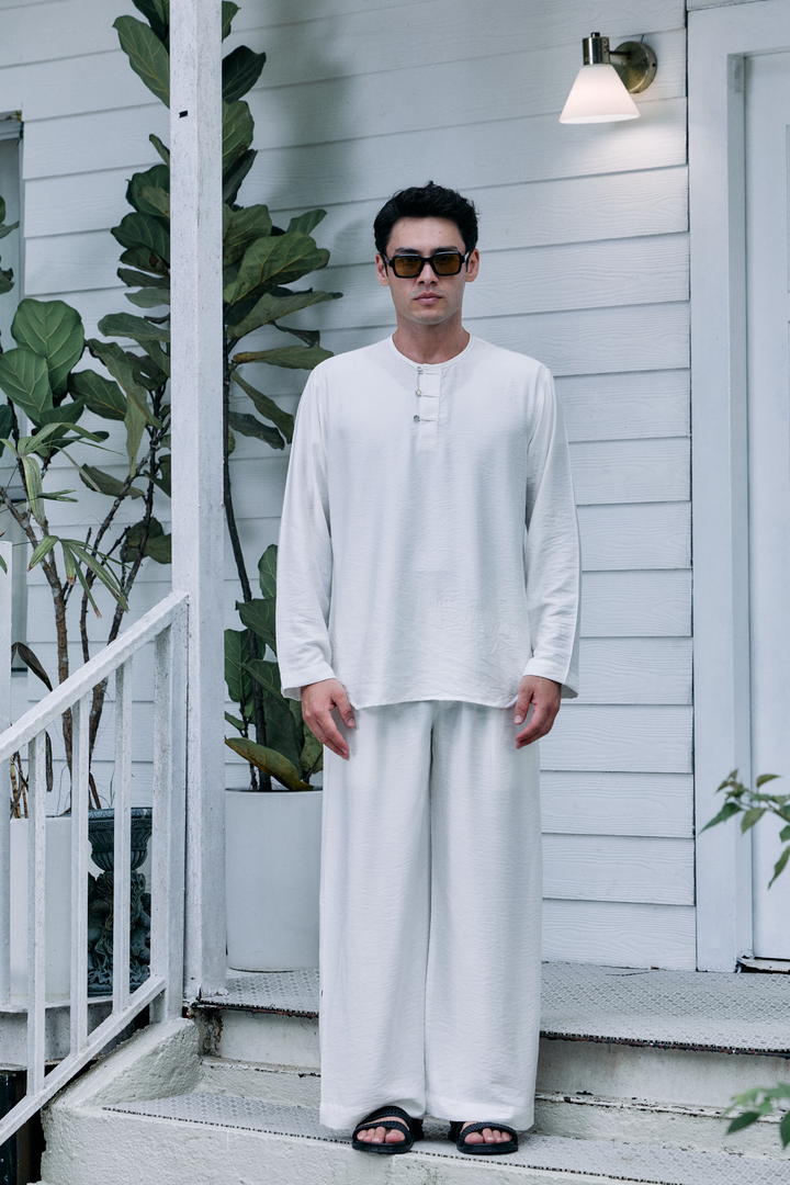Terra Linen Top in White