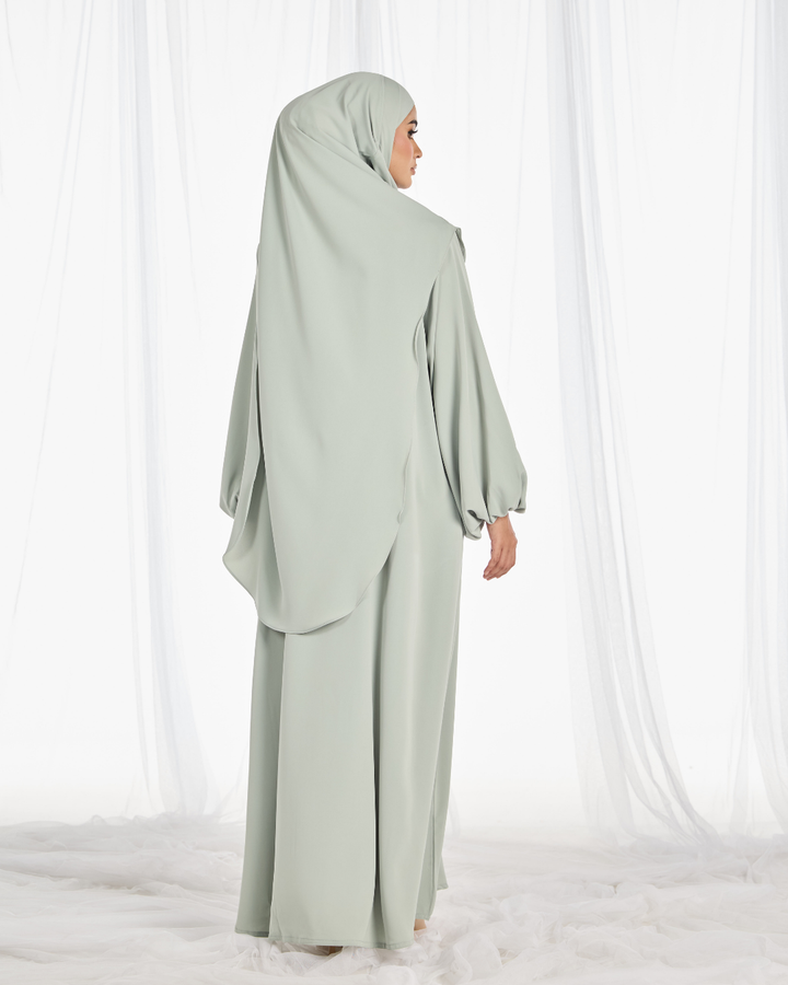 PO III : Warda Khimar Umrah Set in Mint