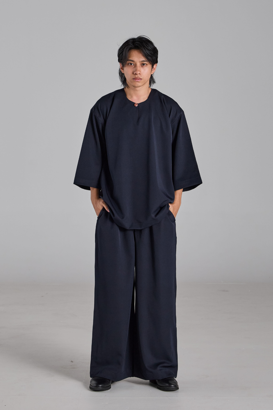 Bentara Baju Melayu in Navy Blue