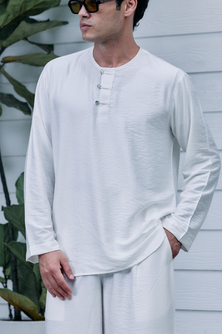 Terra Linen Top in White